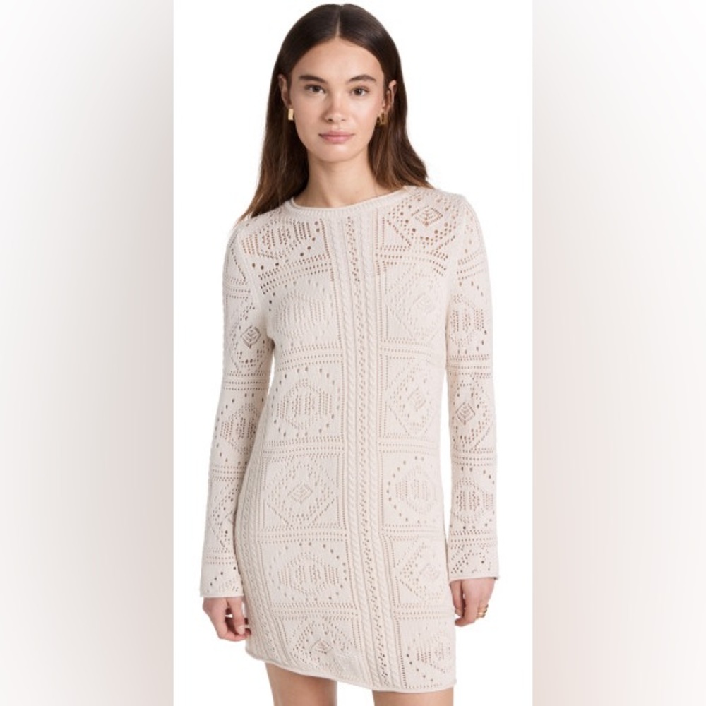 Splendid Kimi Crochet long sleeve dress in XS